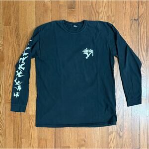 Stussy One Love Doves Black White Long Sleeve T-Shirt- Mexico- Men's Size XL EUC